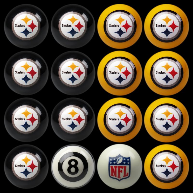 pittsburgh steelers pool balls